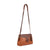 Scully Womens Brown Leather Tool Overlay Handbag