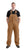 Berne Mens Brown Duck 100% Cotton Insulated Bib Overall