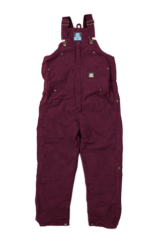 Berne Plum 100% Cotton Youth Insulated Bib Overall