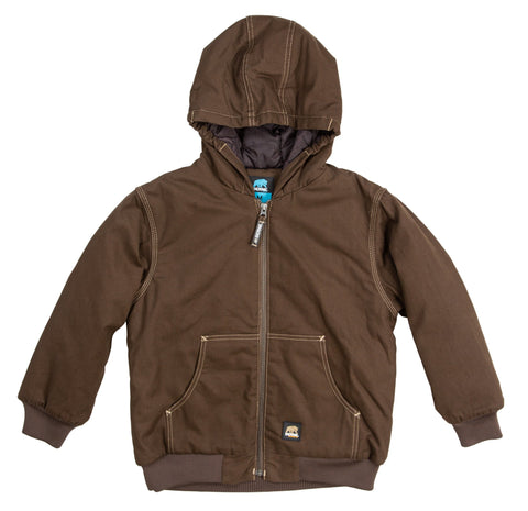 Berne Unisex Bark 100% Cotton Youth Hooded Jacket