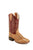 Old West Red/Tan Youth Boys Leather Cowboy Boots