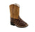 Old West Tan/Brown Infant Boys Leather Faux Gator Cowboy Boots