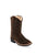 Old West Brown Toddler Boys Leather Cowboy Boots