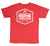 Berne Mens Deep Red 100% Cotton Shield Tee S/S