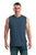 Berne Mens Space Blue Cotton Blend Performance Pocket Tee S/L