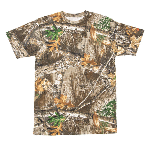 Berne Mens Realtree Edge Cotton Blend Lightweight Performance Tee S/S