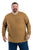 Berne Mens Brown Cotton Blend Performance Pocket Tee L/S