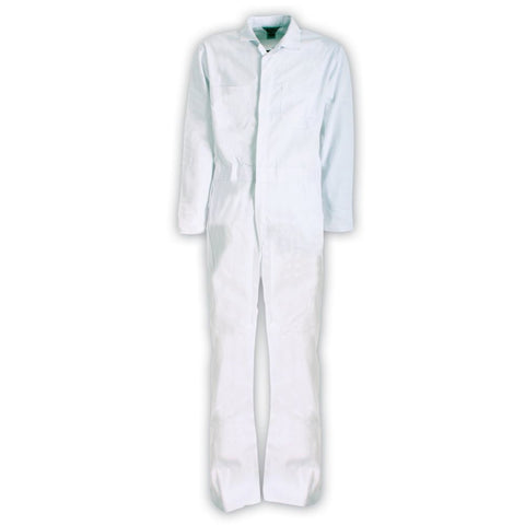 Berne Mens White Cotton Blend Unlined Coverall