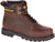 CAT Mens Second Shift Dark Brown Leather Work Boots