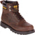 CAT Mens Second Shift Dark Brown Leather Work Boots