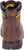 CAT Mens Second Shift Dark Brown Leather Work Boots