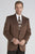 Circle S Mens Chestnut Polyester Houston Microsuede Sport Coat