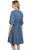 Cowgirl Up Womens Vintage Denim 100% Cotton Embroidered Dress S/S
