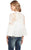 Cowgirl Up Womens White 100% Cotton Crochet Tie-Up Tunic L/S