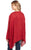 Cowgirl Up Womens Red Rayon Open Kimono Sweater