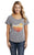 Cowgirl Up Womens Southern Scoop Heather Grey Cotton Blend S/S T-Shirt