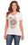 Cowgirl Up Womens Free Bird V-Neck White 100% Cotton S/S T-Shirt