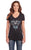 Cowgirl Up Womens Ornate V-Neck Black 100% Cotton S/S T-Shirt