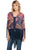 Cowgirl Up Womens Multi-Color Polyester Hi-Lo Kimono Cardigan