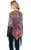 Cowgirl Up Womens Multi-Color Polyester Hi-Lo Kimono Cardigan
