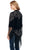 Cowgirl Up Womens Black Polyester Velvet Wrap Cardigan S/S