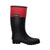 Case IH Womens Black/Red Rubber Work Boots