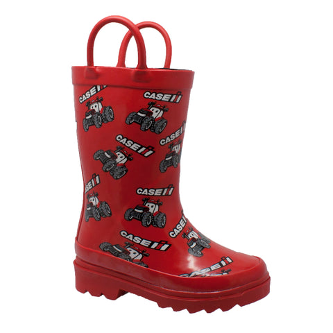 Case IH Toddler Boys Red Rubber Work Boots