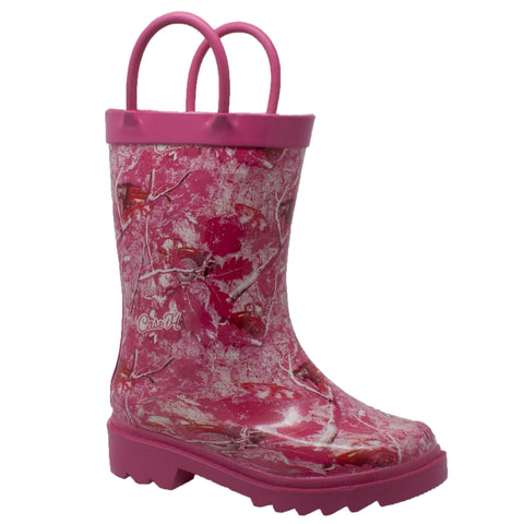Case IH Toddler Girls Pink Rubber Work Boots