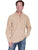 Scully Cantina Mens Sand 100% Cotton Laceup Pullover Shirt