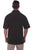 Scully Mens Black 100% Cotton Lace-up Gauze S/S Shirt