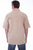 Scully Mens Sand 100% Cotton Lace-up Gauze S/S Shirt