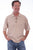 Scully Mens Sand 100% Cotton Lace-up Gauze S/S Shirt
