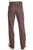 Circle S Mens Heather Chestnut Polyester Western Unhemmed Ranch Dress Pant 50 B