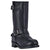 Dingo Mens Rob Motorcycle Boots Leather Black