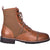 Dingo Mens Camel Andy 6in Cap Toe Ankle Boots Leather