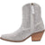 Dingo Womens Rhinestone Cowgirl Silver Leather 7in Fashion Boots