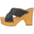 Dingo Womens Driftwood Studs Black Leather Sandals Shoes