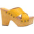 Dingo Womens Driftwood Studs Yellow Leather Sandals Shoes