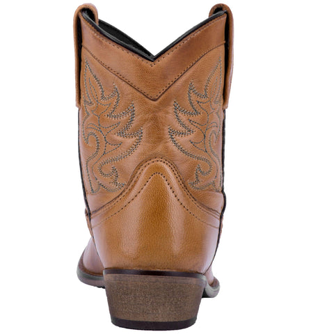 Dingo Womens Willie Cowboy Boots Leather Antique Tan