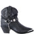 Dingo Womens Black Fiona Cowboy Boots Faux Leather