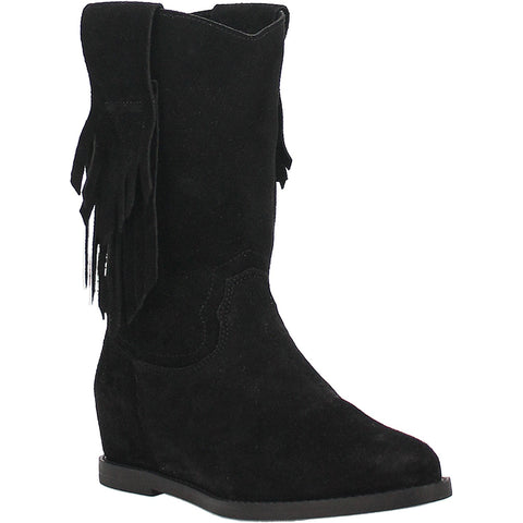 Dingo Womens Kelsey Cowboy Boots Leather Black