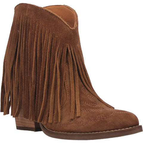 Dingo Womens Tangles Bootie Leather Camel