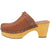 Dingo Womens Deadwood Tan Leather Studs Clogs Shoes