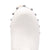 Dingo Womens Deadwood White Leather Studs Clogs Shoes