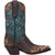 Dan Post Womens Vintage Bluebird Cowboy Boots Leather Chocolate/Teal
