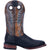 Dan Post Mens Black/Brown Cowboy Boots Leather Square Toe