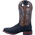 Dan Post Mens Black/Brown Cowboy Boots Leather Square Toe