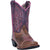 Dan Post Youth Girls Brown/Purple Majesty Cowboy Boots Leather