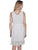 Scully Womens Ivory Viscose V-Neck S/L Dress