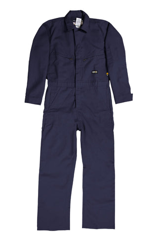 Berne Mens Navy Cotton Blend FR Deluxe Coverall